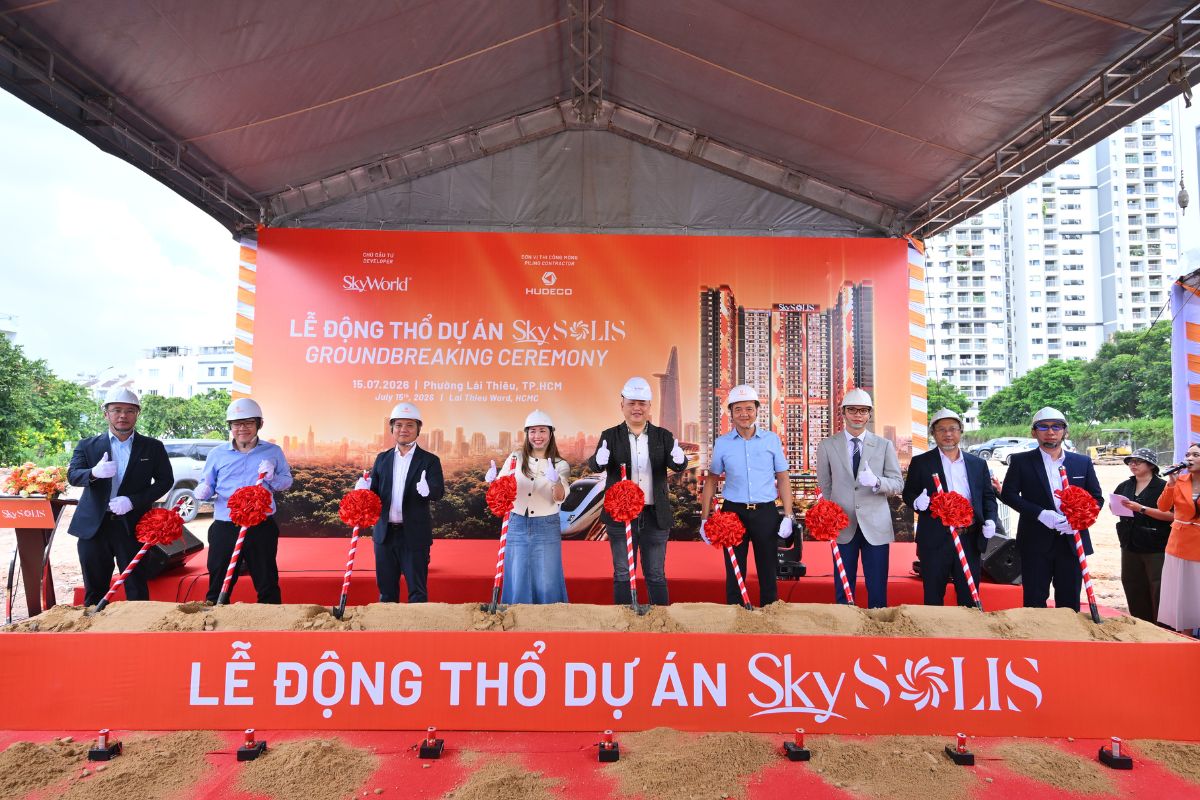 Lễ động thổ dự án SkySOLIS: SkyWorld chính thức khởi công dự án tại TP.HCM
