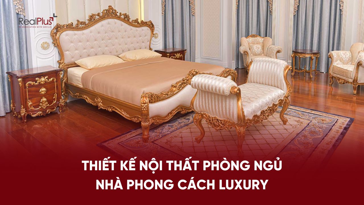 Một góc phòng ngủ phong cách Luxury sang trọng và tinh tế.