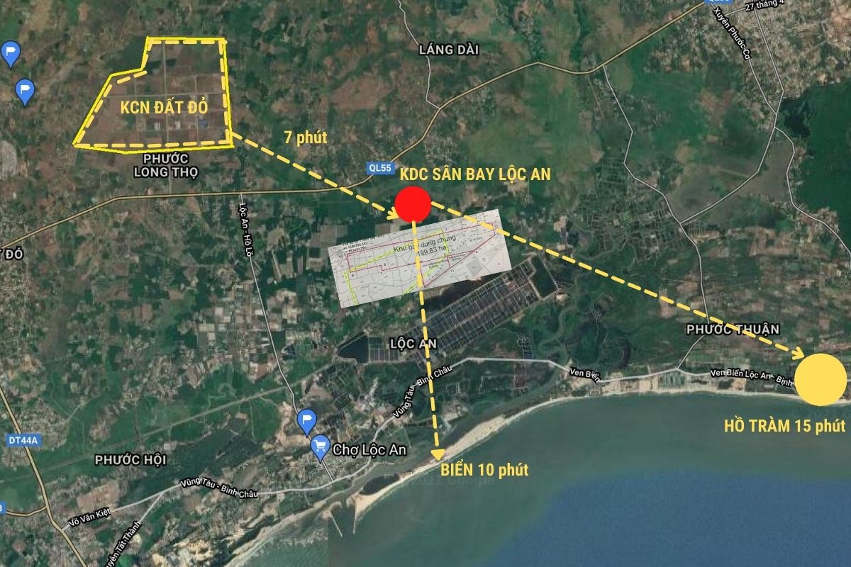 Sân bay Lộc An - “Át chủ bài” của bất động sản Hồ Tràm