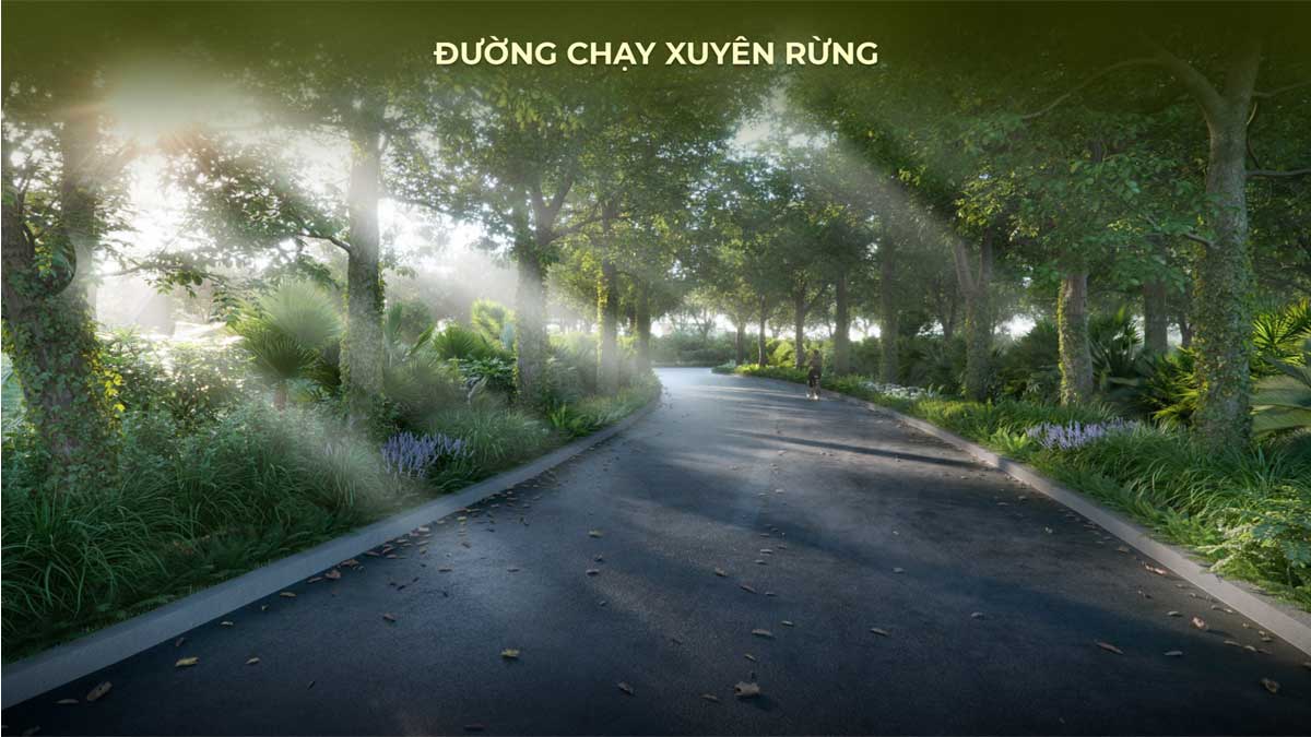 Duong chay bo Xuyen Rung Eco Village Saigon River